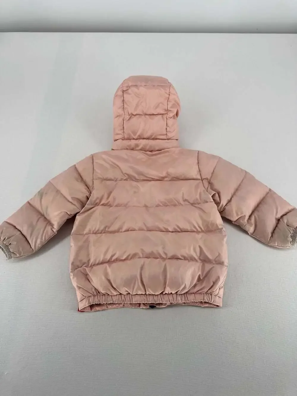 Patagonia Baby Hi-Loft Down Sweater Hoody Size 6-12M Pink Puffer